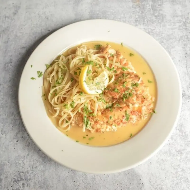 Chicken Francese at Crust Simply Italian - Mesa