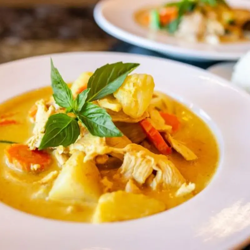 Yellow Curry at Thai Spices AZ 66 south dobson rd. Ste 133