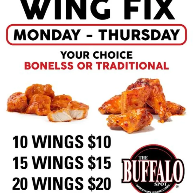 20 Weekday Wing Fix at Mesa Southern Ave