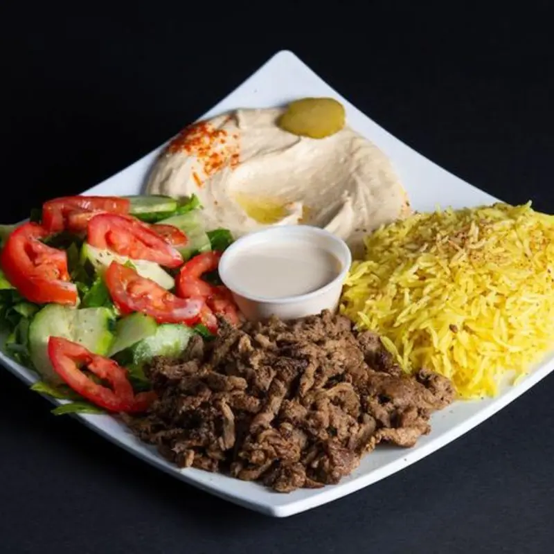#3 Beef Shawarma Entree at Princess Pita Mediterranean Restaurant and Market - Mesa Branch
