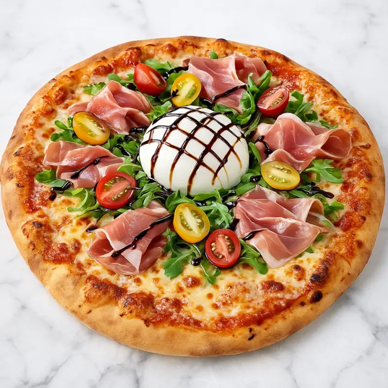 Burrata & Prosciutto Pizza