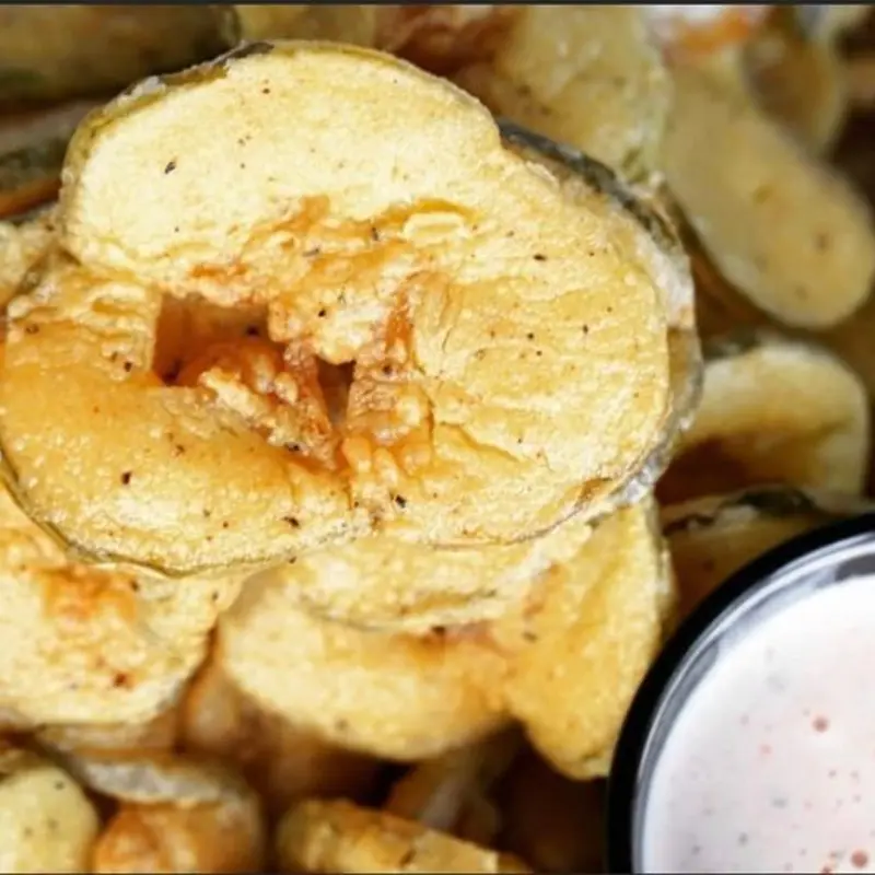 Fried Pickles at Haystacks Burgers - Frisco