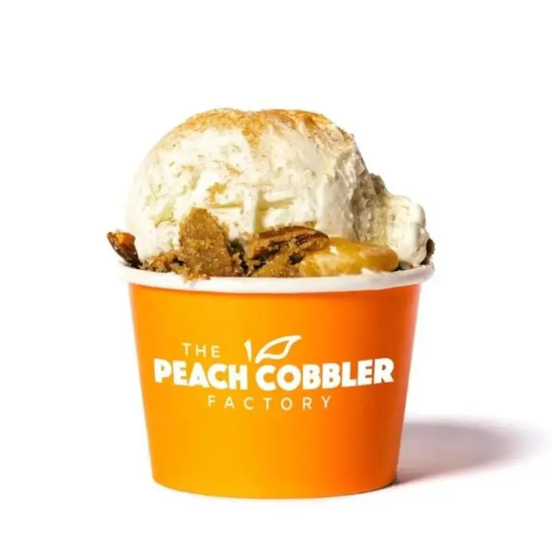 Kids Cinnamon Peach Praline Cobbler at Peach Cobbler Factory Frisco Square