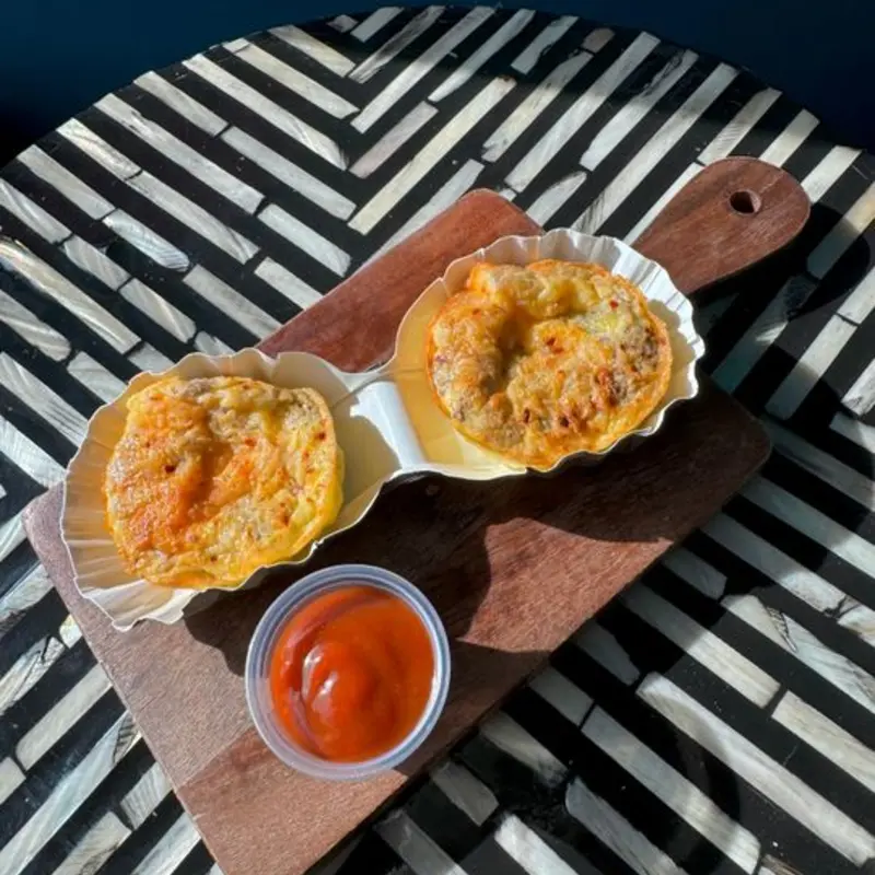 Turkey Bacon Egg Bites at Momo's Coffeehouse