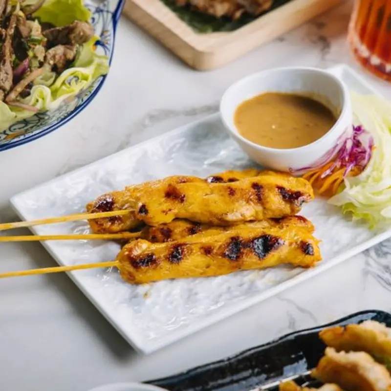 Chicken Satay at Thai Charm Frisco 5355 Dallas Parkway Suite 600