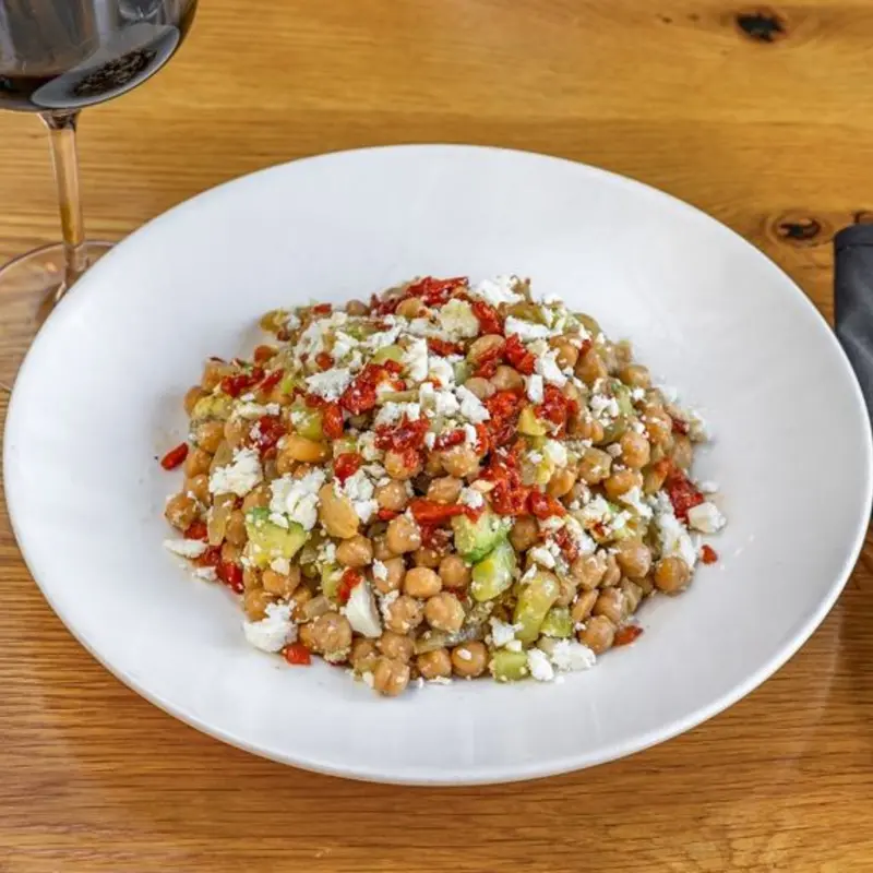 Large Chickpea Salad at TruFire Kitchen and Bar - Frisco