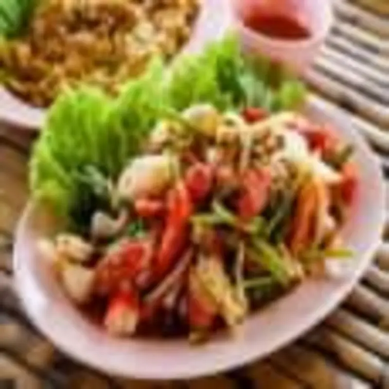 Crispy Chicken Salad at Halal Gyro Food
