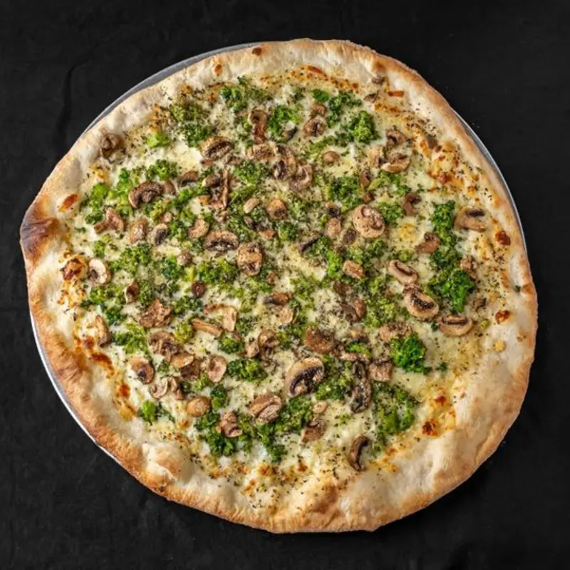 White Garlic, Broccoli & Mushrooms 12" (Small)