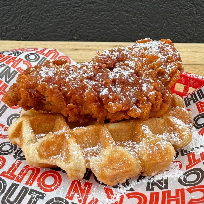 Chick'n & Waffles at Chick’n Out