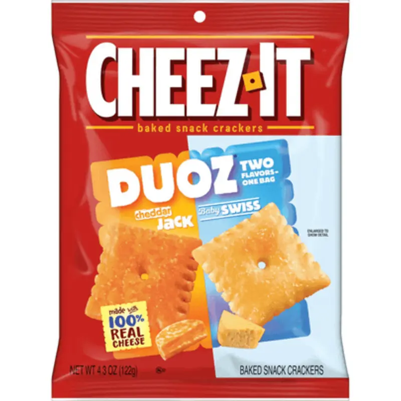 Cheez-It Duoz Baked Cheddar Jack & Baby Swiss Snack Crackers (4.3 oz) at RaceTrac Convenience
