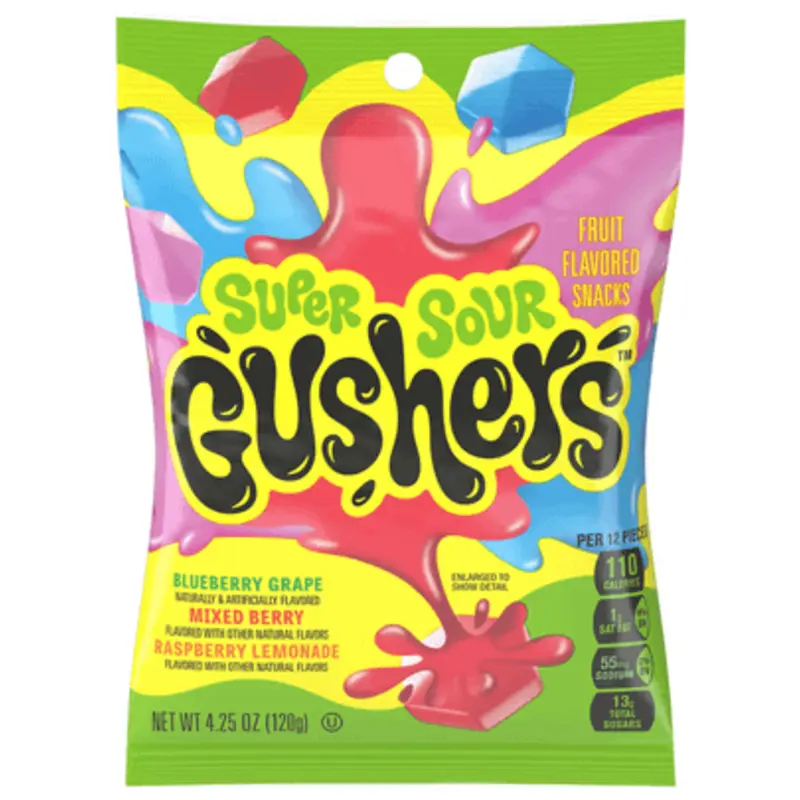 Fruit Gushers Super Sour Assorted Fruit Flavor Snacks (4.25 oz) at RaceTrac Convenience