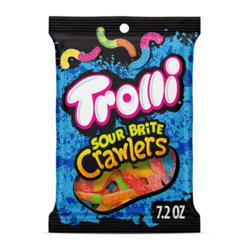 Trolli Sour Bite Crawlers Assorted Flavors Gummi Candy (7.2 oz)