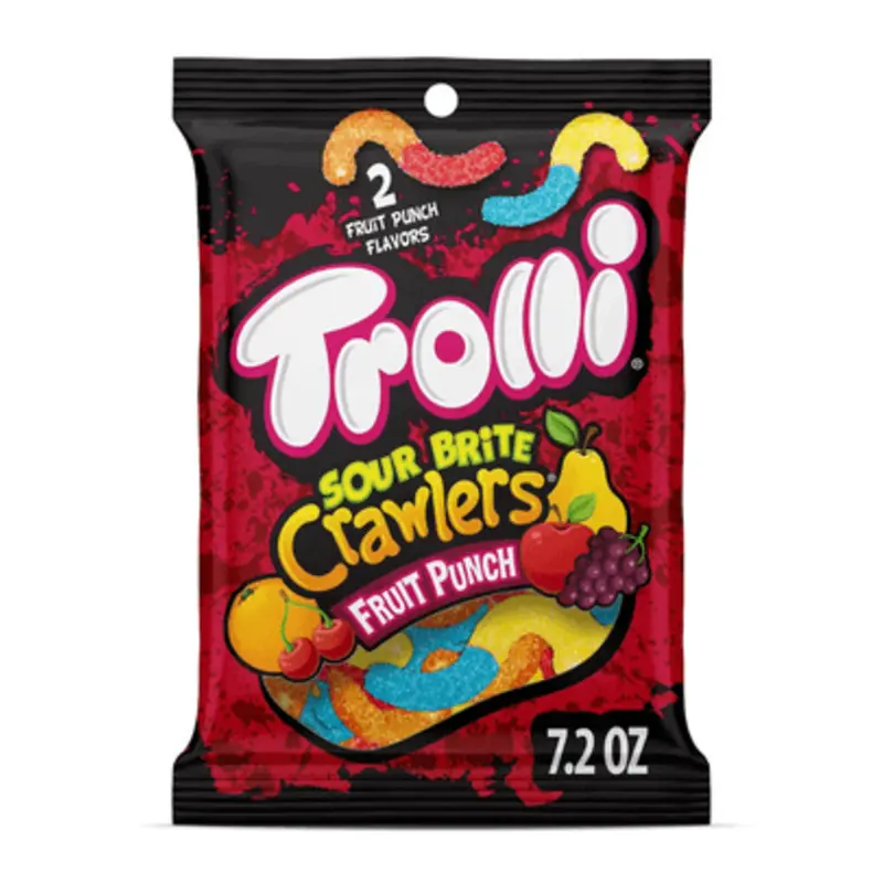 Trolli Sour Brite Crawlers Fruit Punch Gummi Worms (7.2 oz)