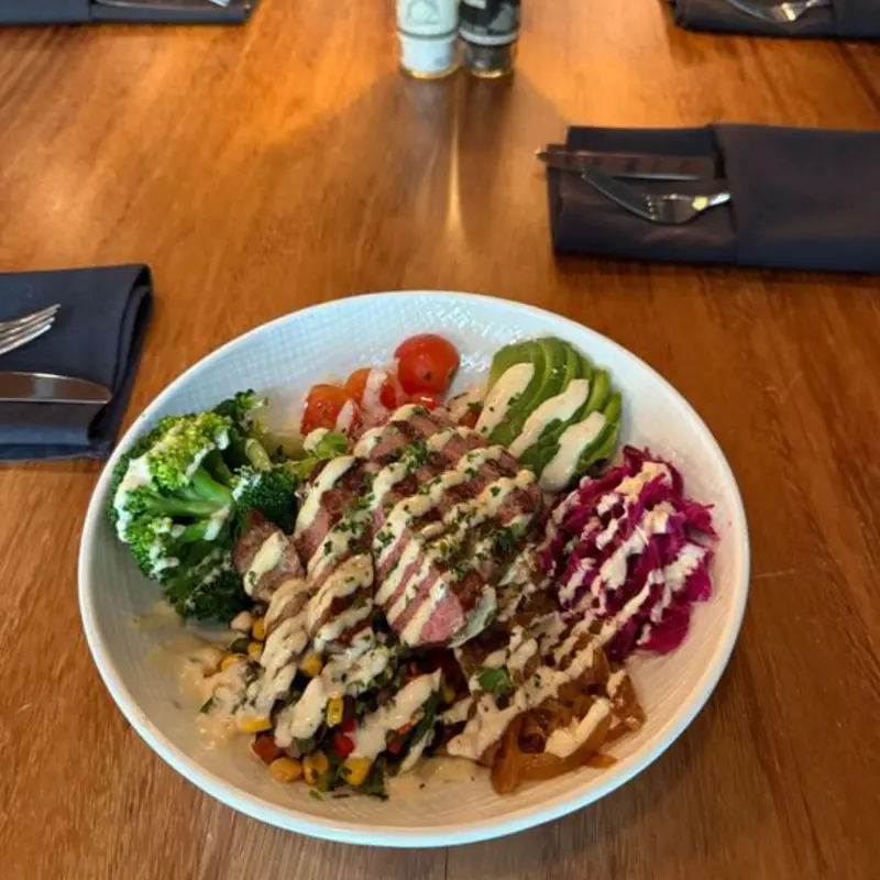 Steak Bowl at The District Bistro 412 Cleveland St