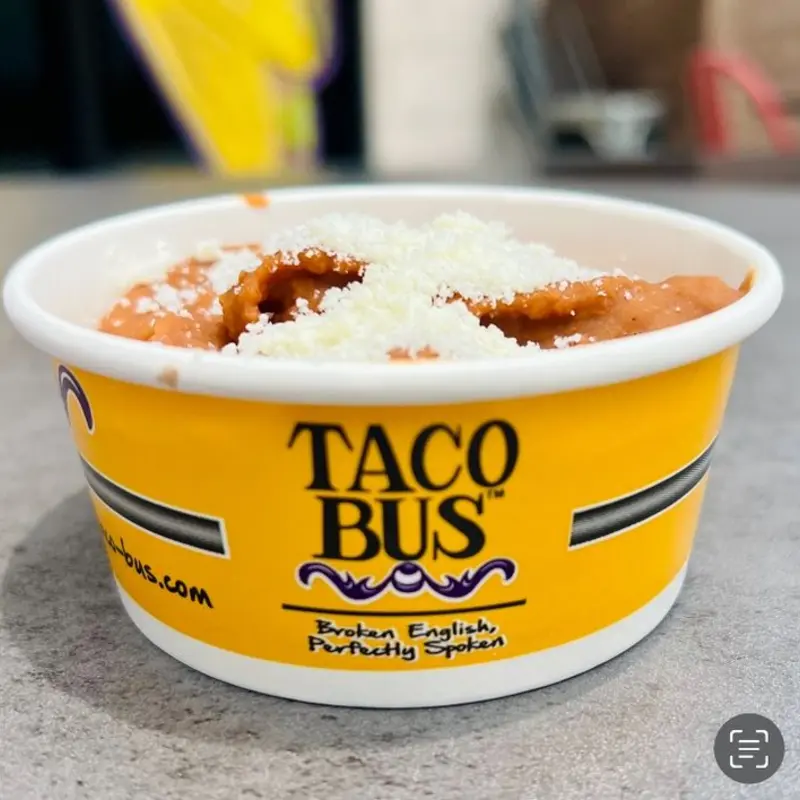 Refried Beans at Taco Bus Clearwater Beach