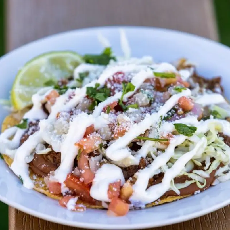 Tostada at Taco Bus Clearwater Beach