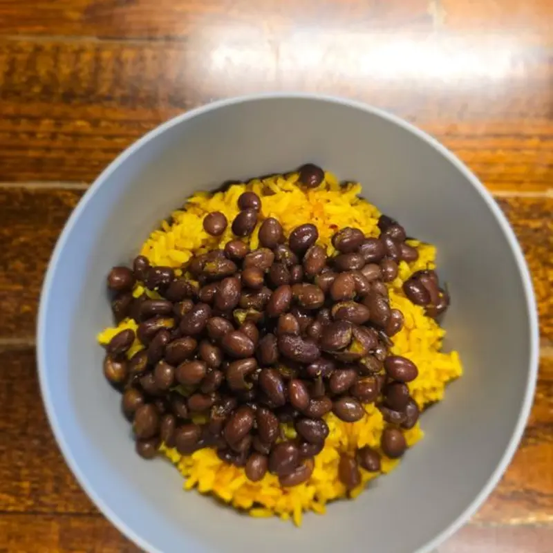 Yellow Rice & Black Beans at Fusion Street Eatery 422 Patricia Avenue