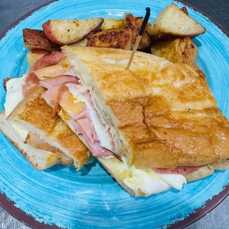 90 Miles Cuban Breakfast Sandwich at Belleair Cafe Cafe