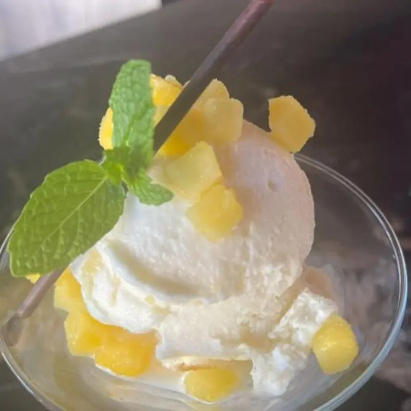 Coconut Pineapple Ice Cream at Grace Thai Downtown - Chandler 11 W. Boston St. # 5