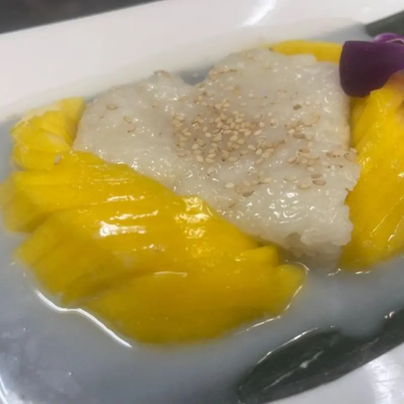 White Sticky Rice with Mango at Grace Thai Downtown - Chandler 11 W. Boston St. # 5