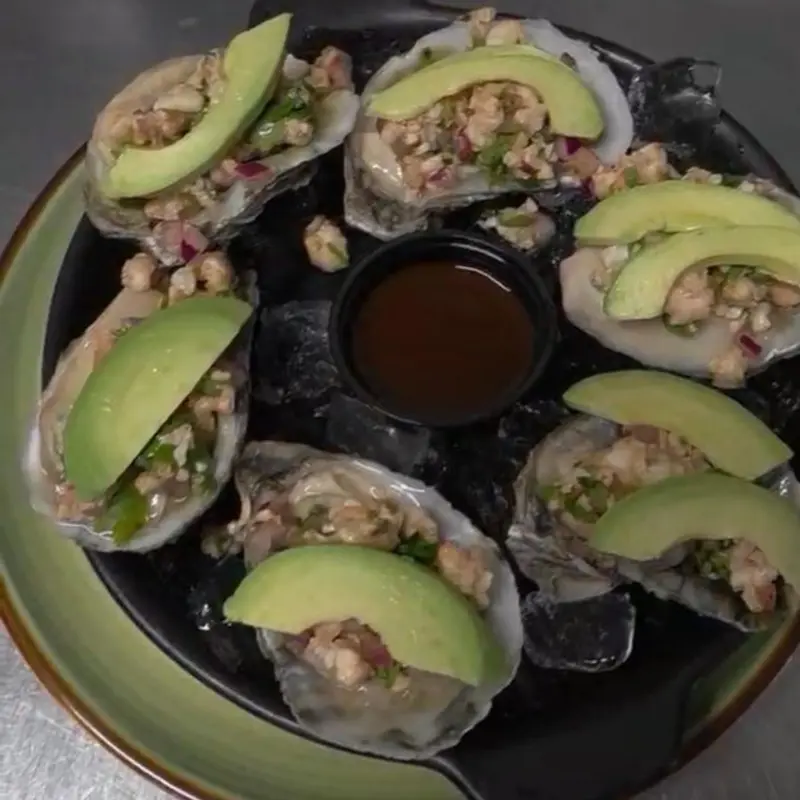 Loaded Raw Oysters at Mexico Magico Restaurant and Cantina