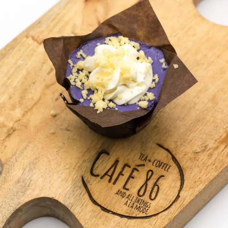 Ube Crack Cheesecake at FG-Cafe 86 - Chandler