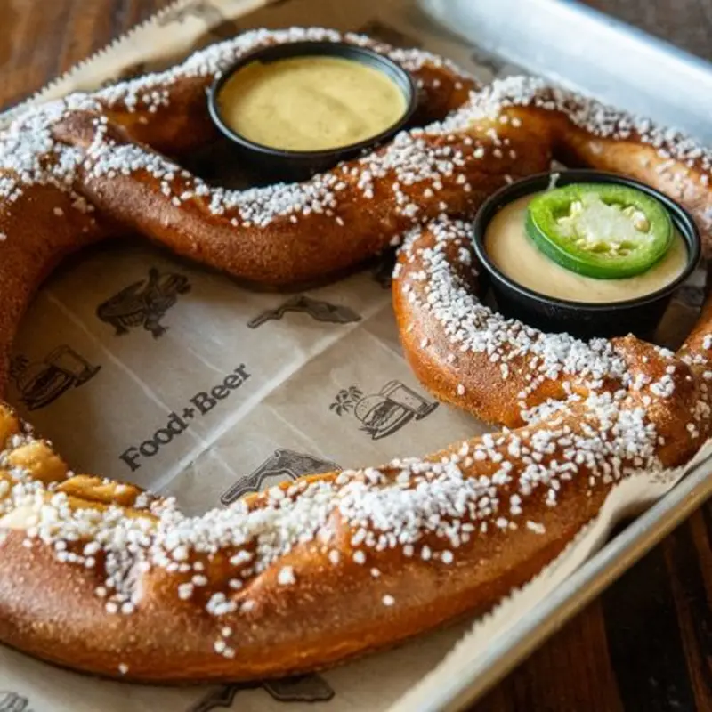 Giant Pretzel at Food + Beer - Rosemary