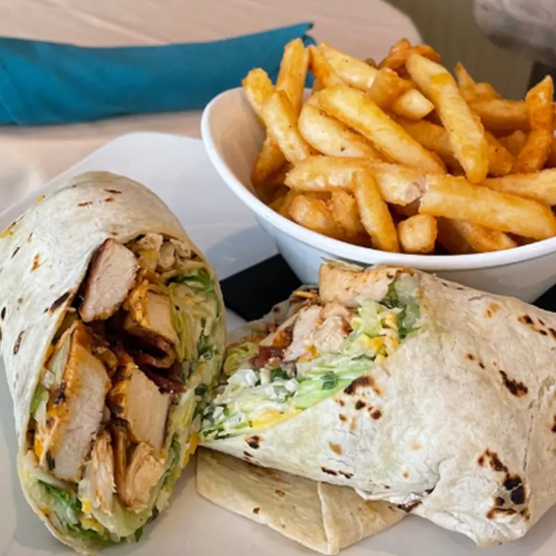 Caesar Wrap at Duval's Fresh. Local. Seafood.