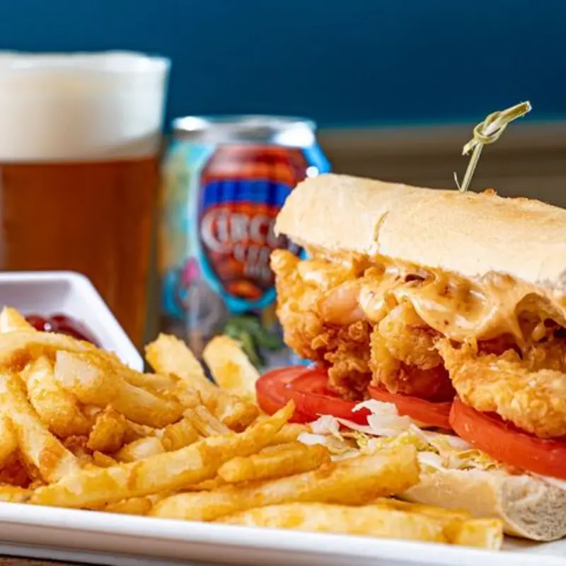 Shrimp Po Boy at Duval's Fresh. Local. Seafood.
