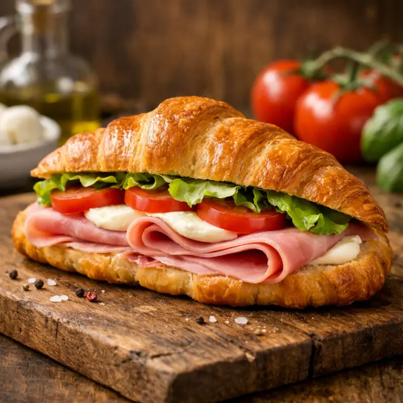 Cornetto Coocked Ham at Benè Italian Caffè 935 North Beneva Road, Unit 617