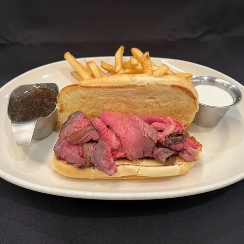 LCH Sliced Prime Rib Sandwich at Connors Steak and Seafood Sarasota