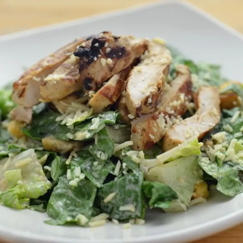 Lunch Chicken Caesar Salad at Connors Steak and Seafood Sarasota
