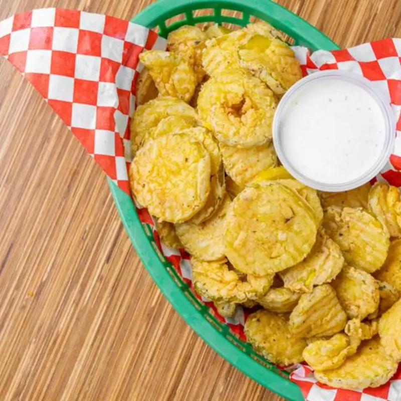 Fried Pickles at Fish N Tails Oyster Bar