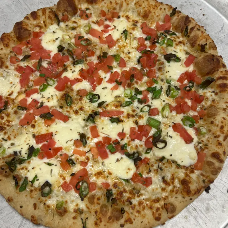 White Caprese Pizza at The Brass Tap McKinney TX #161