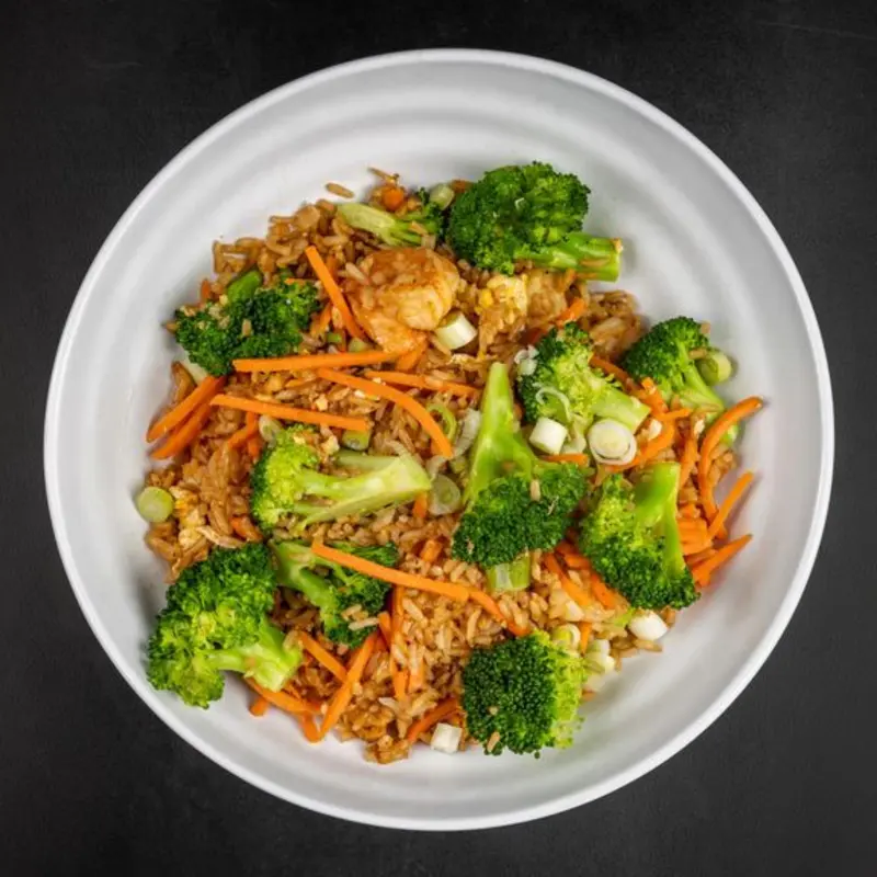 Combo Fried Rice at Fire Bowl Cafe Mckinney Fire Bowl | Mckinney