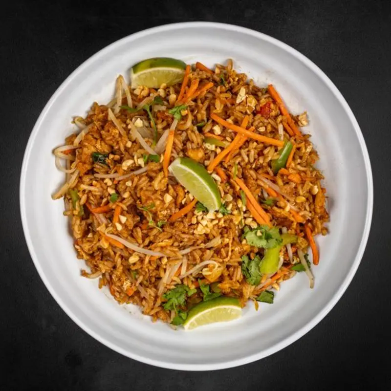 Thai Basil Fried Rice at Fire Bowl Cafe Mckinney Fire Bowl | Mckinney