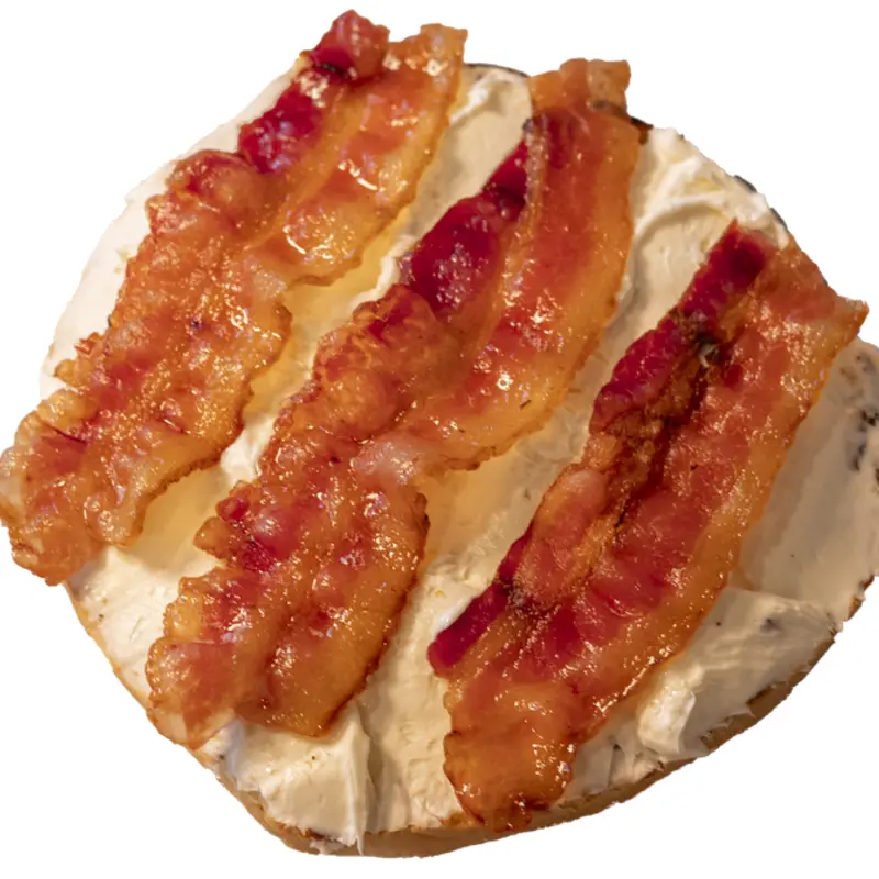Bagel with Cream Cheese & Bacon