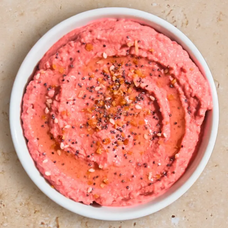 8 oz Roasted Beet Hummus at Graze Craze McKinney, TX