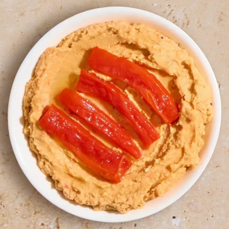 8 oz Roasted Red Pepper Hummus at Graze Craze McKinney, TX