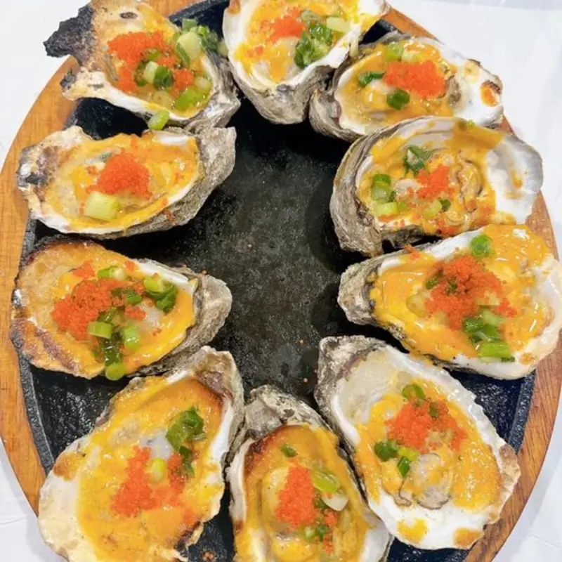grill oyster with cheese at Ocean Crawfish - Dallas 1610 E Belt Line Rd Richardson