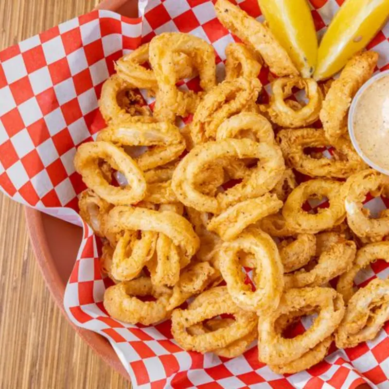 Fried Calamari at Fish N Tails Oyster Bar Richardson, TX