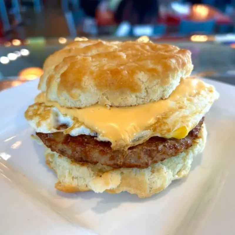 Sausage Egg Cheese Sandwich at Pena's Donuts & Diner - Houston