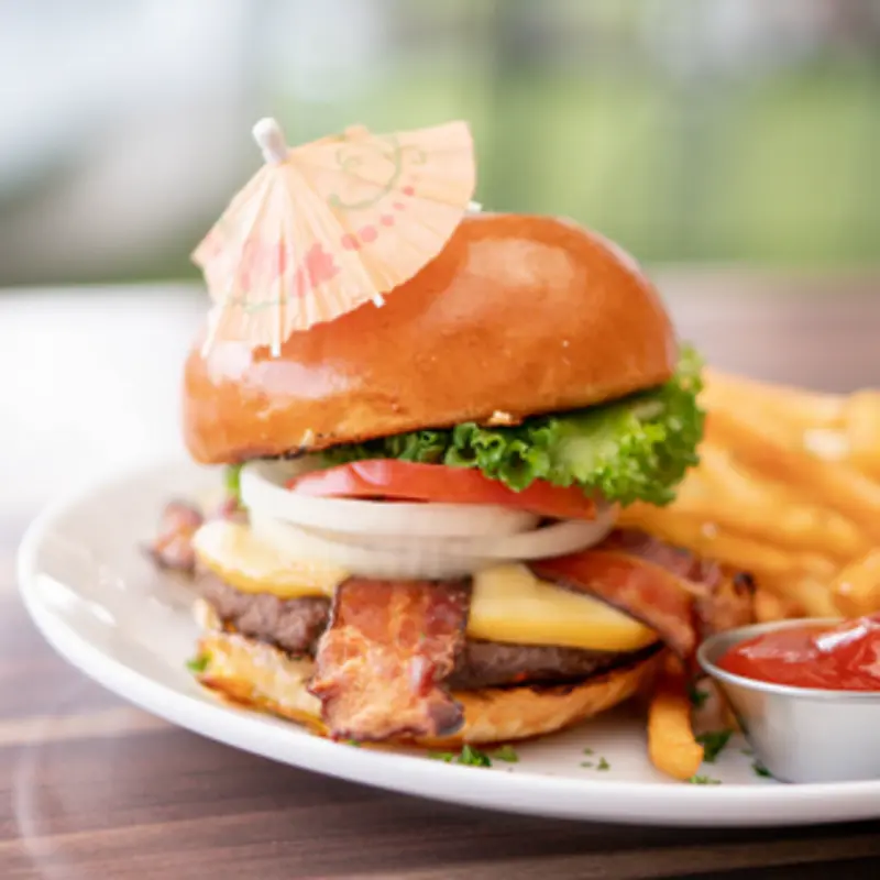 GV Signature Burger at Good Vibes Coastal Kitchen, LLC Pearland