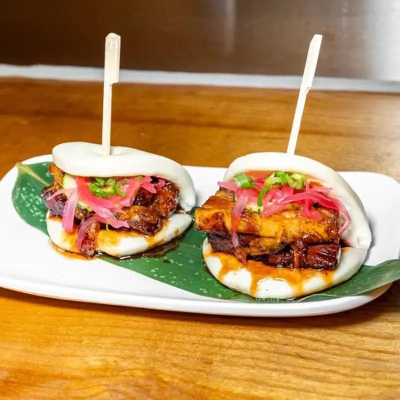 Pork Belly Bun (2pc) at GoBistro Hollywood 2035 HOLLYWOOD
