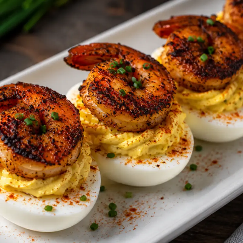 Bayou Shrimp Deviled Eggs