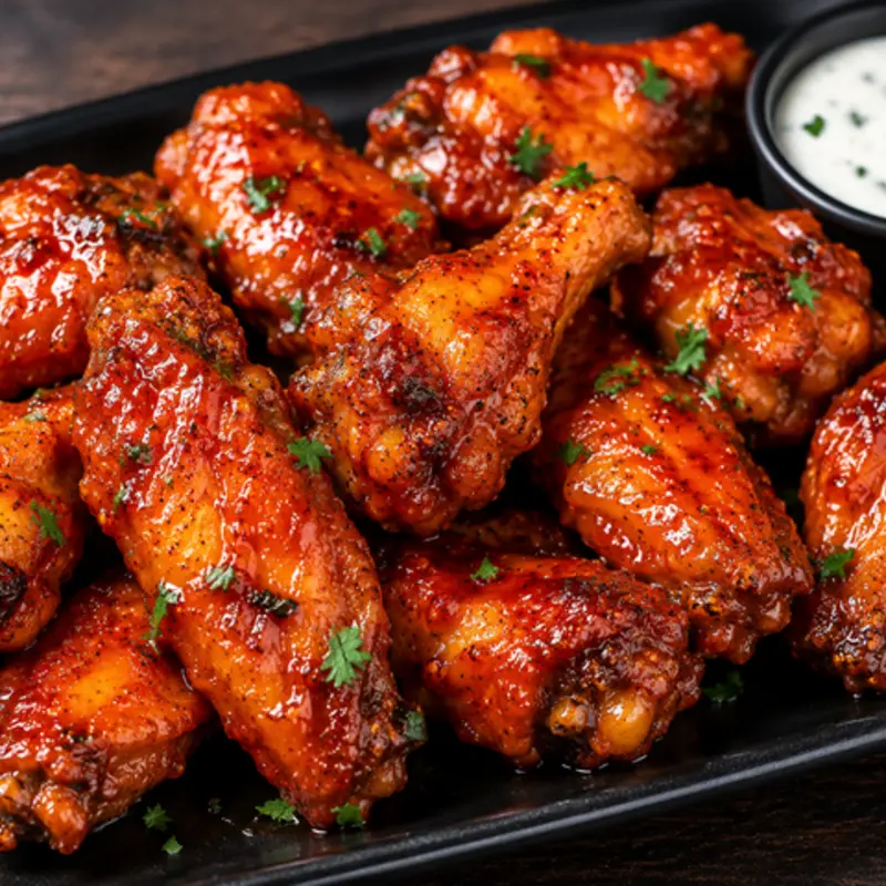 Hollywood Heat Chicken Wings at Garden of Soul Food 1824 Harrison Street