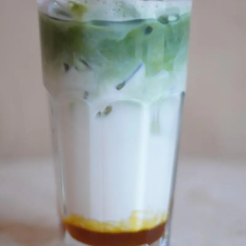 Iced Mango Matcha at LA SOSTA 1852 Polk Street