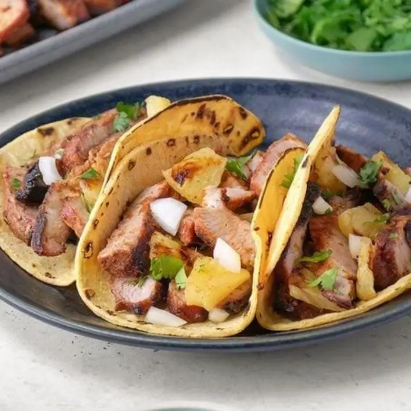3 Tacos al Pastor at Papo's Tacos 2402 Sheridan street Bay A