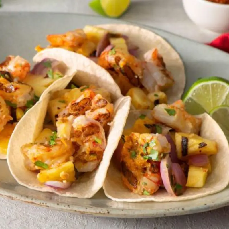 3 Tacos de camarones (Shrimp)