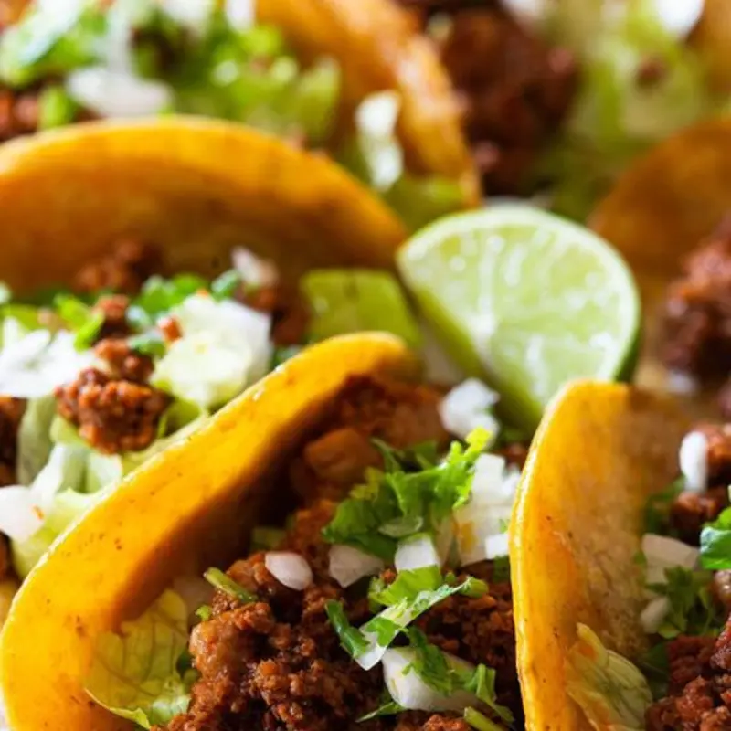 3 Tacos de Chorizo (Pork) at Papo's Tacos 2402 Sheridan street Bay A
